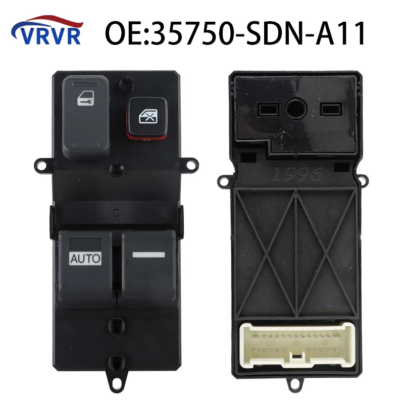 VRVR 35750SDNA11 35750-SDN-A11 Electric Power Window Master Switch 35750SDNA12 for Honda Accord 2003-2007 Coupe 35750-SDN-A12