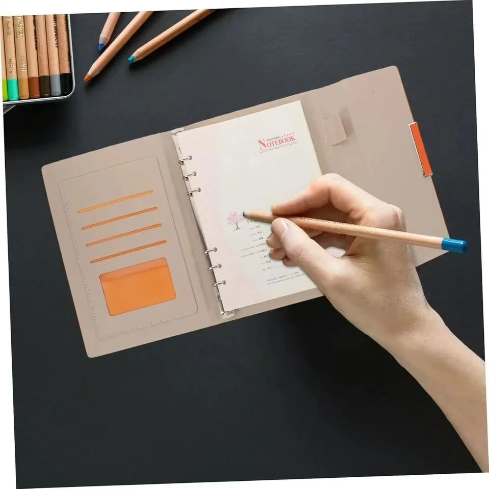Picture 3: New A5 Binder Notebook Pu Leather Bible Notepad Folder A5 Diary Weekly Planner Agenda Planner Note Books Travel Journal