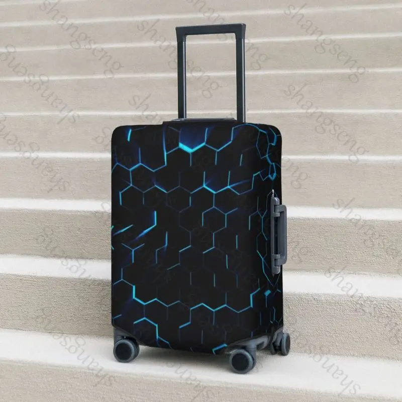 Honeycomb graphics Thicken Luggage Cover Elasticity Trolley dust cover Suitcase Protection Cover Suitcase Case Accessories