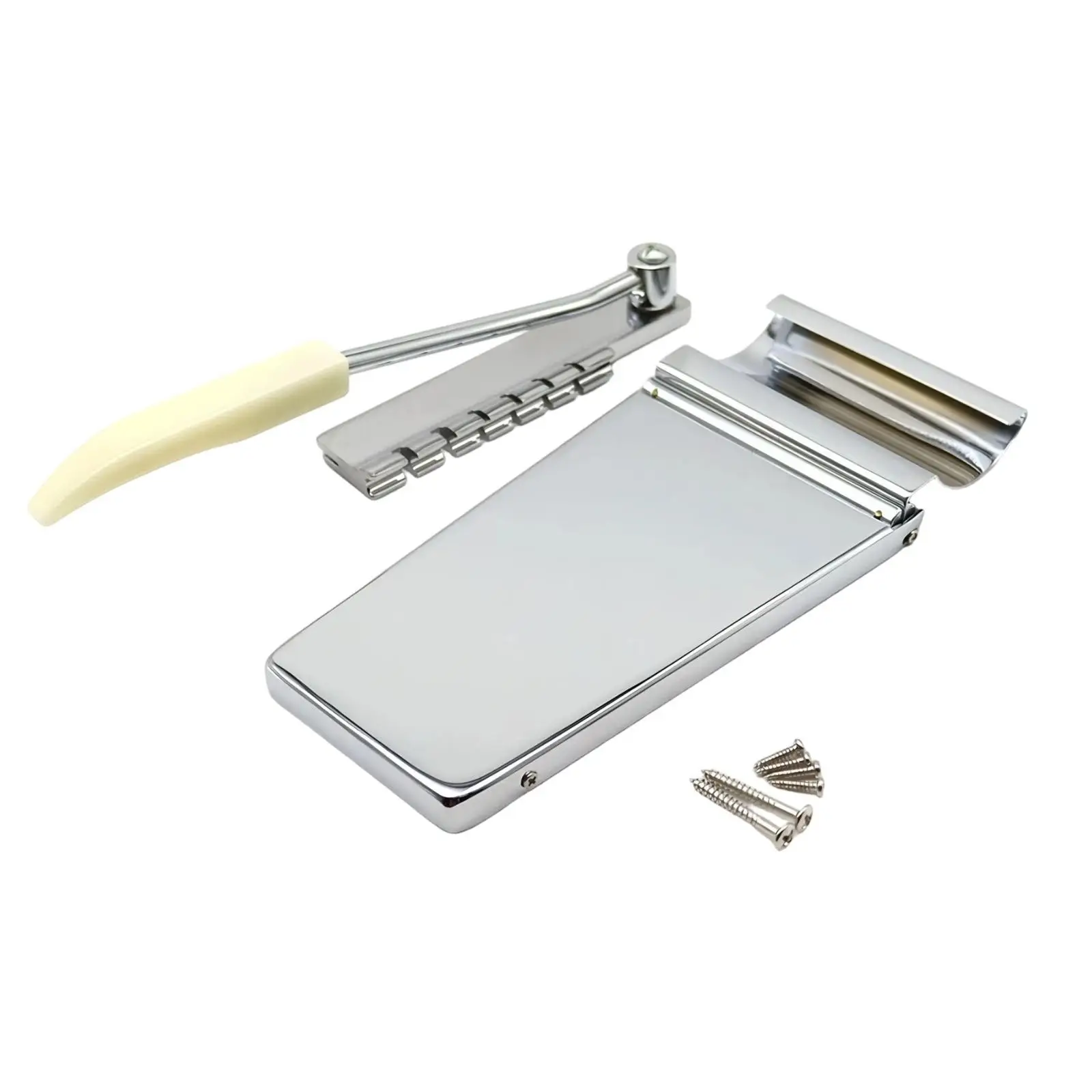 Brass Vibrato Bridge Plate for Electric Guitar Tremolo Tailpiece with Arm and Mounting Screws Guitar Parts Replacement