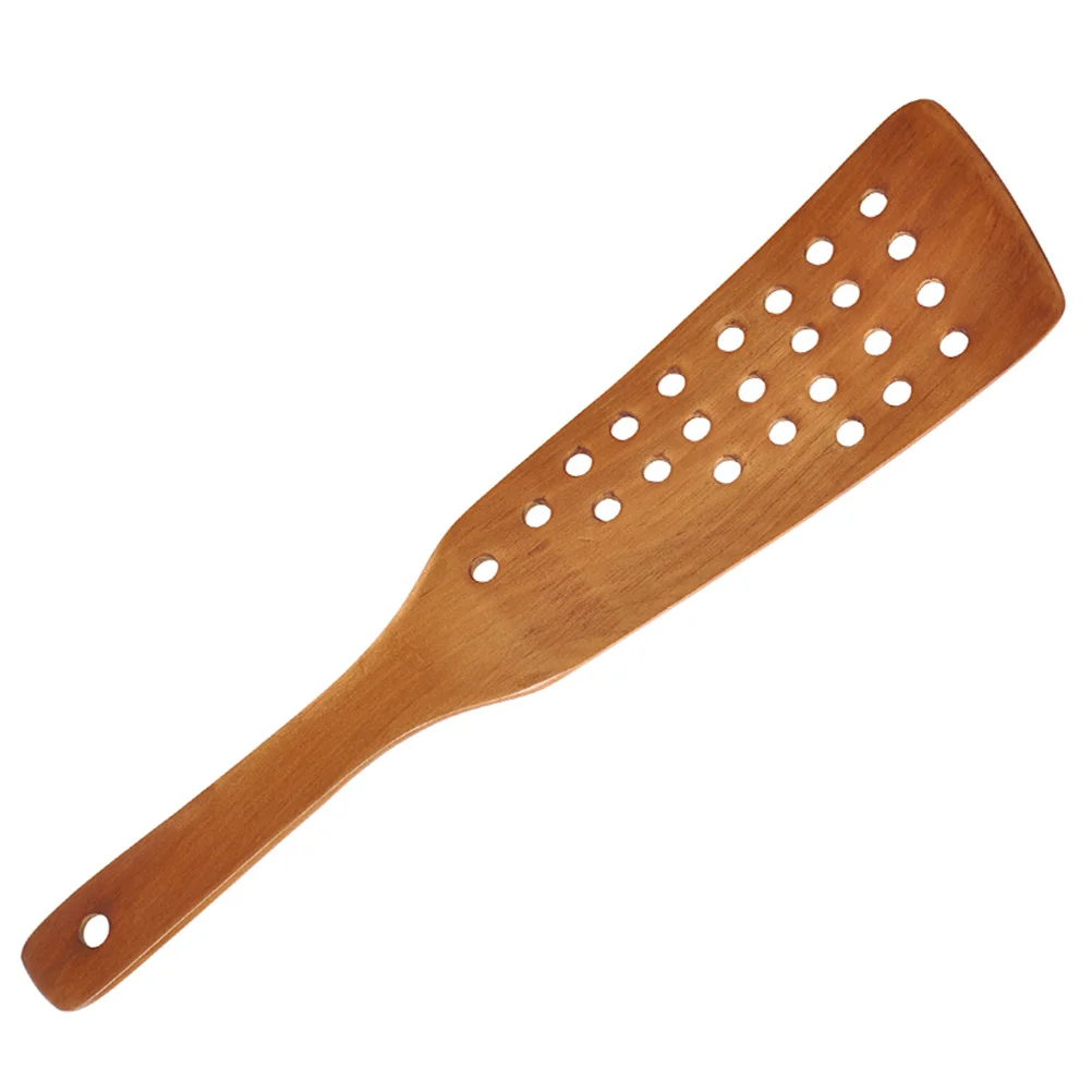 24 Hole Frying Spatula Non-stick Household Cooking Practical Wooden Pasta Strainer Pan Utensils Wok