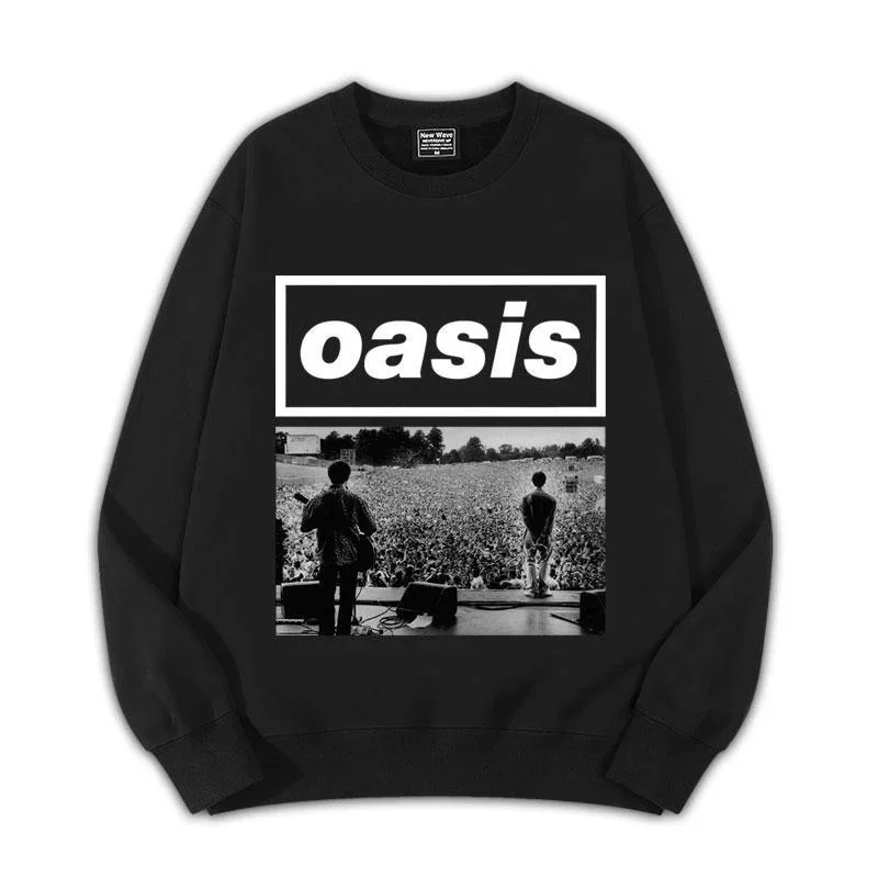 Best Men's Polyester Oasis Hoodie Live Forever Slim-fit Sweatshirt World Tour Plus Size Women's Long Sleeve European Size