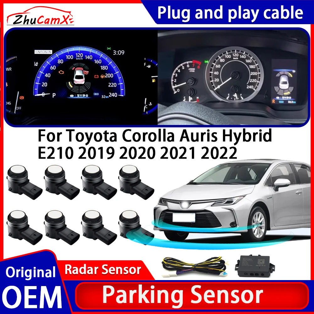 OEM Car Parking Sensor Kit Buzzer Alarm Reverse Radar Detector System For Toyota Corolla Auris Hybrid E210 2019 2020 2021 2022