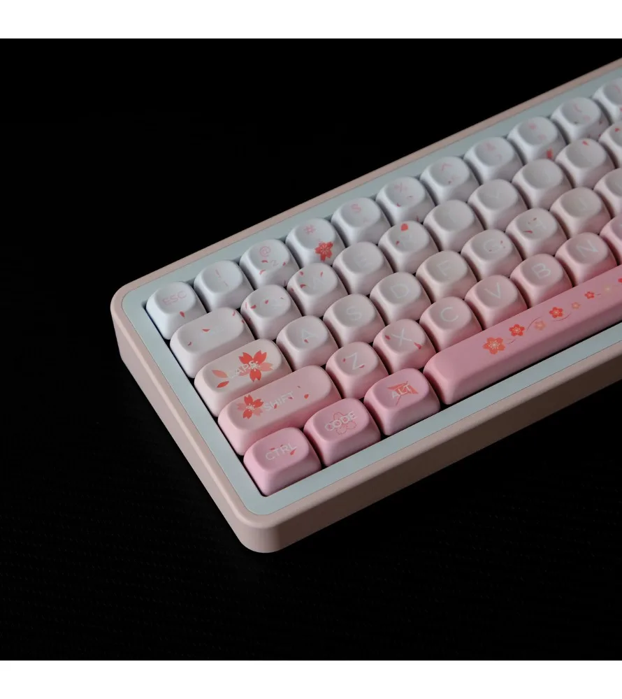 

Sakura keycap PBTXOA highly sublimated mechanical keyboard cap wooting