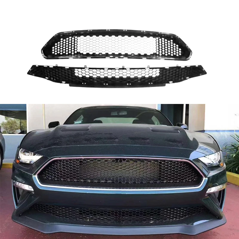 

Mustang Body Kit Auto Parts Other Exterior Accessories Front Bumper Grille For Ford Mustang 2018-2022