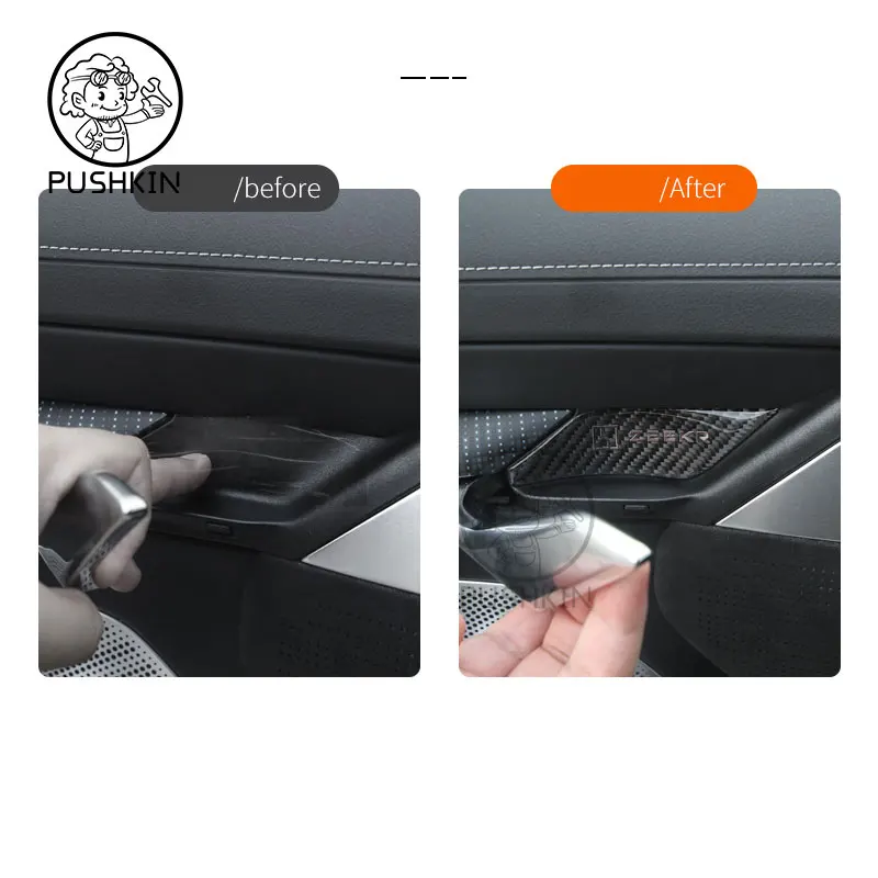 For ZEEKR 001 2022 2023 2024 2025 for fownix fx Car interior decoration accessories Window control panel protective accessories