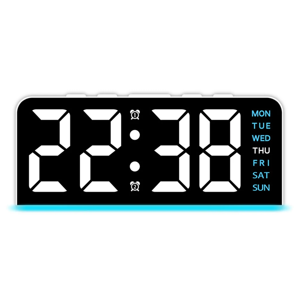 Bedroom Decor Adjustable Brightness Clock Bedside Table Addition Customizable Atmosphere For Bedroom For Home Office