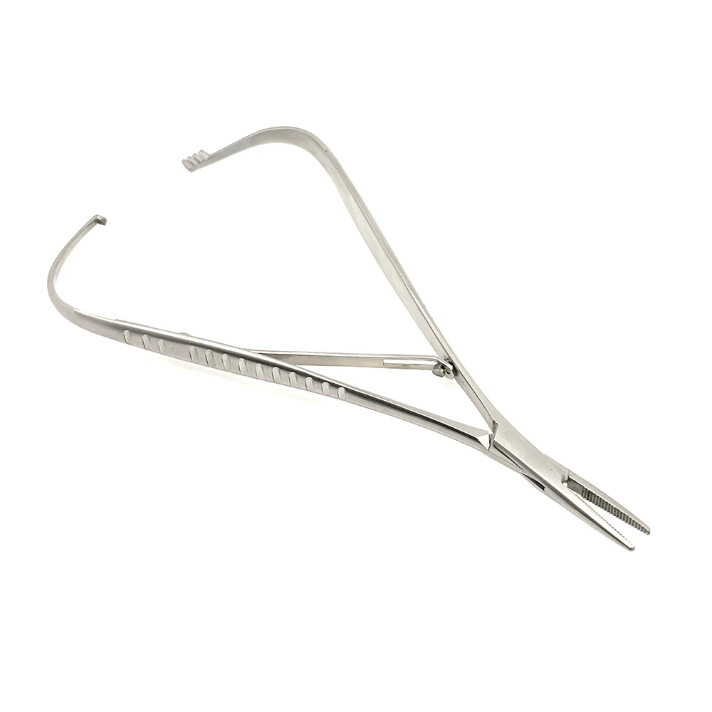 Orthodontic Tool Set with Elastic Ligature Holder Mathieu Pliers Sharp Nose Hemostat Needle Holder for Dental Procedures