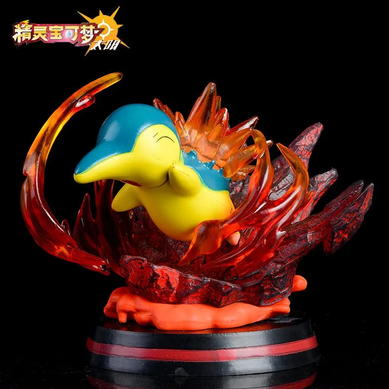 Anime Pokemon Cute Squirtle Blastoise Gengar Wartortle Mini Version Statue Figure Model Collection Tabletop Ornaments Toys Gift