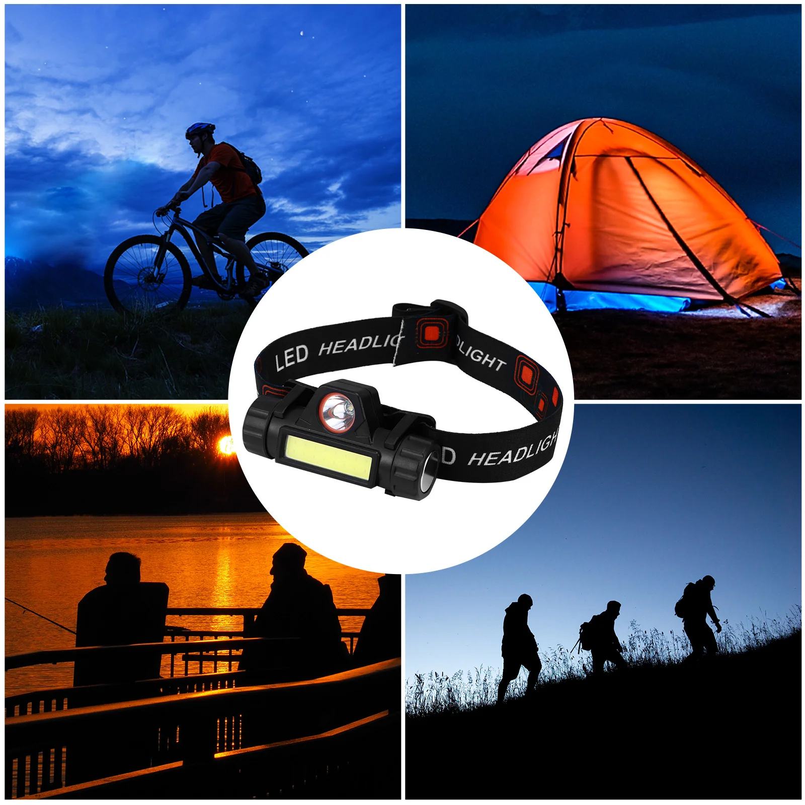 1 قطعة كشافات Led سطوع عالية طويلة الأمد مصباح العمل في الهواء الطلق للتخييم التنزه ليلة الصيد رضوخ الجري #2