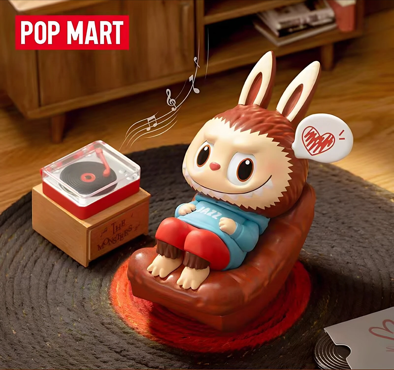 

Genuine POP MART LABUBU Jazz Music Series Figurines Home Toy Anime Doll for Children Surprise Gifts Desktop Decorative in Stock