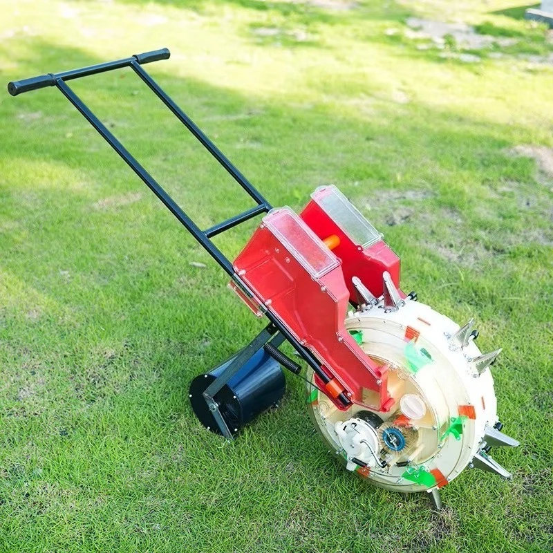 Agricultural Hand Push Vegetable Seeder Stable Feeding Structure Convenient Suitable For Garden Daily Farm Cultivation Working
