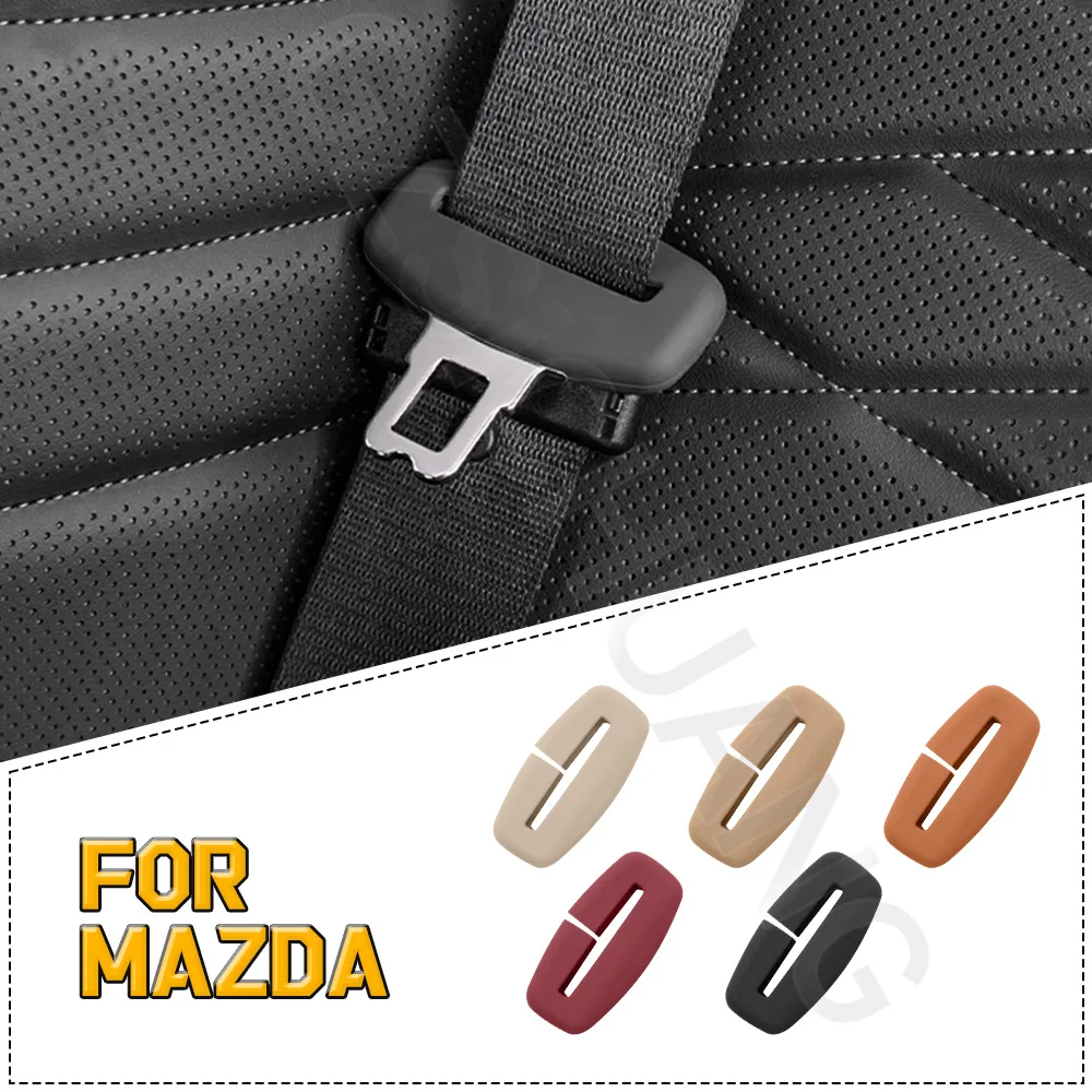 

Car Seat Belt Buckle For Mazda Axela Atenza CX3 CX4 2 3 5 6 M5 M6 Seat Belt Plug Protective Cover Silicone Interior Accessories