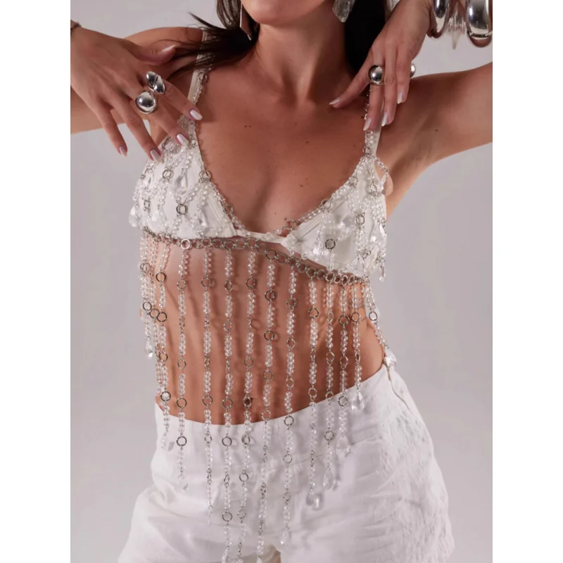 

Женские сексуальные аксессуары, украшения для тела, бикини, ручная работа, нагрудная цепочка, бюстгальтер, цепочка для тела, топ, жилет, ночной клуб, день рождения