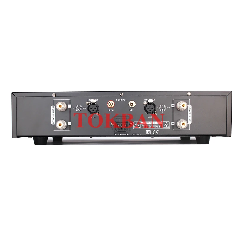 Tokban TS-6 150w*2 2-channel Power Amplifier Stereo Class AB Amp RCA Balanced XLR Vu Meter HIFI Home Audio