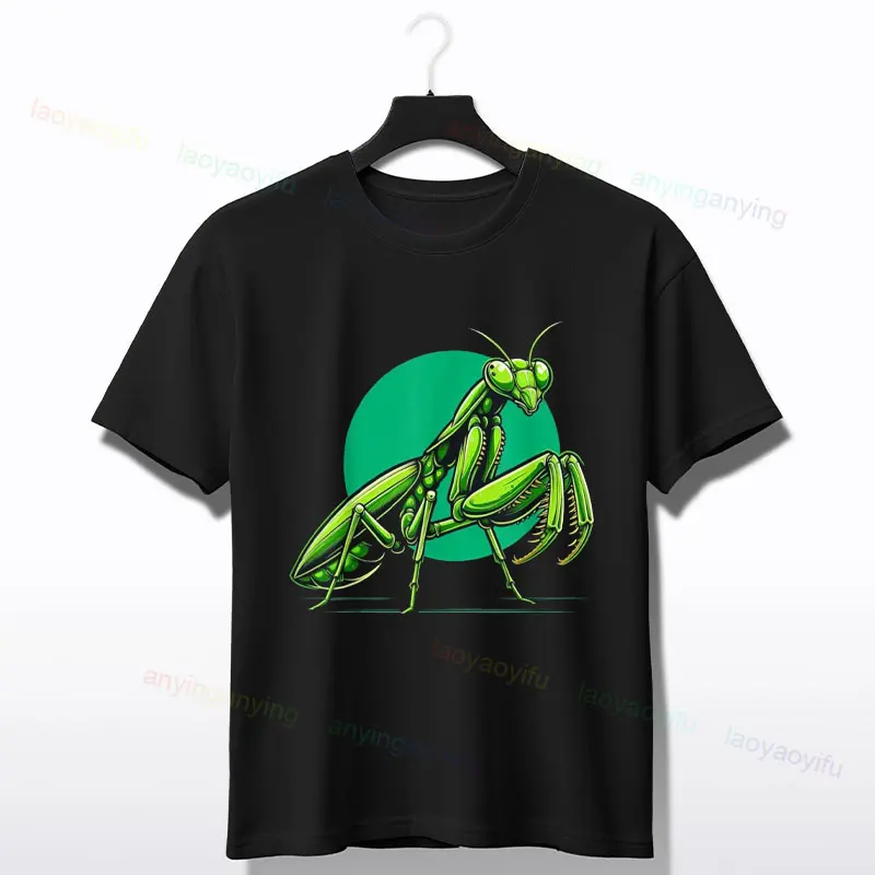 Funny Praying Mantis I May As Well Have Another Beer Graphic T-Shirt 100%Cotton Short Sleeve O-neck Tee Perfect for Everyday Fun