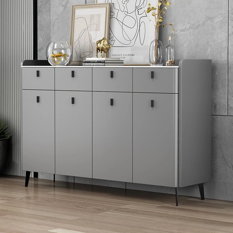 

Light luxury paint shoe cabinet, large-capacity modern simple entrance outside the door of the household door