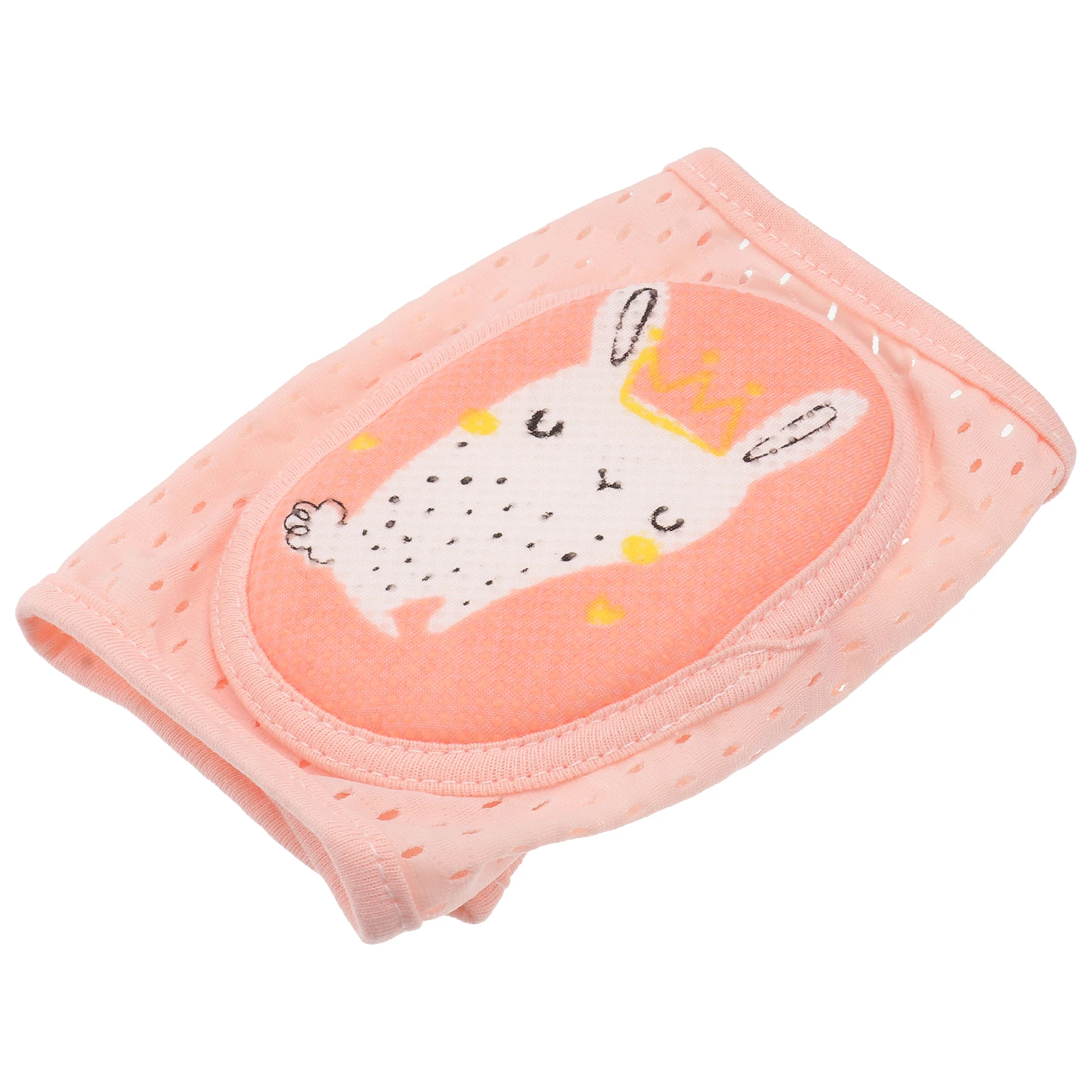 Joelheiras antiderrapantes para engatinhar, proteção infantil, malha rosa de verão, macia, respirável, prática