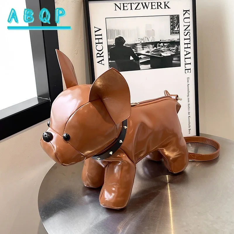 

New Women's Shoulder Bag, Cartoon 3D Women's Shoulder Messenger Bag, Fashionable Personalized Puppy Shape Doll Women's Bag