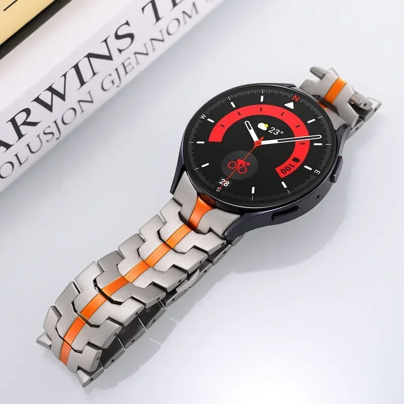 Correa de Metal para Samsung Galaxy Watch 4/5/6/7 44mm 40mm pulsera 4/6 Classic 46mm 47mm Correa de acero inoxidable 5 Pro Correa