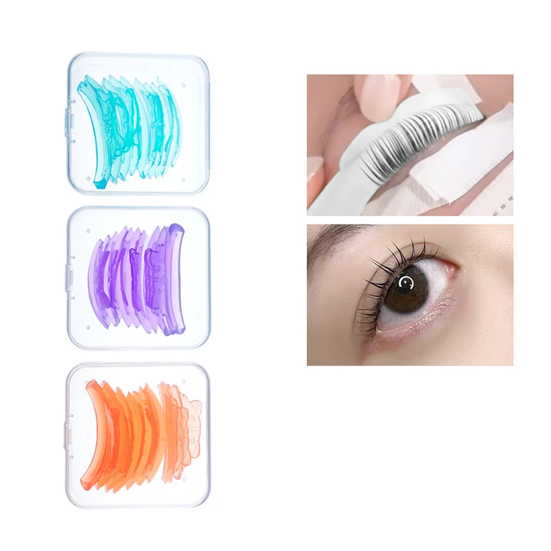 Silicone Cat-Shaped Cílios Perm Pads, Sticky Lashes Rods, Shield Lifting, 3D Eyelash Curler, Ferramentas Aplicadoras, Sem Cola, 5 Pares