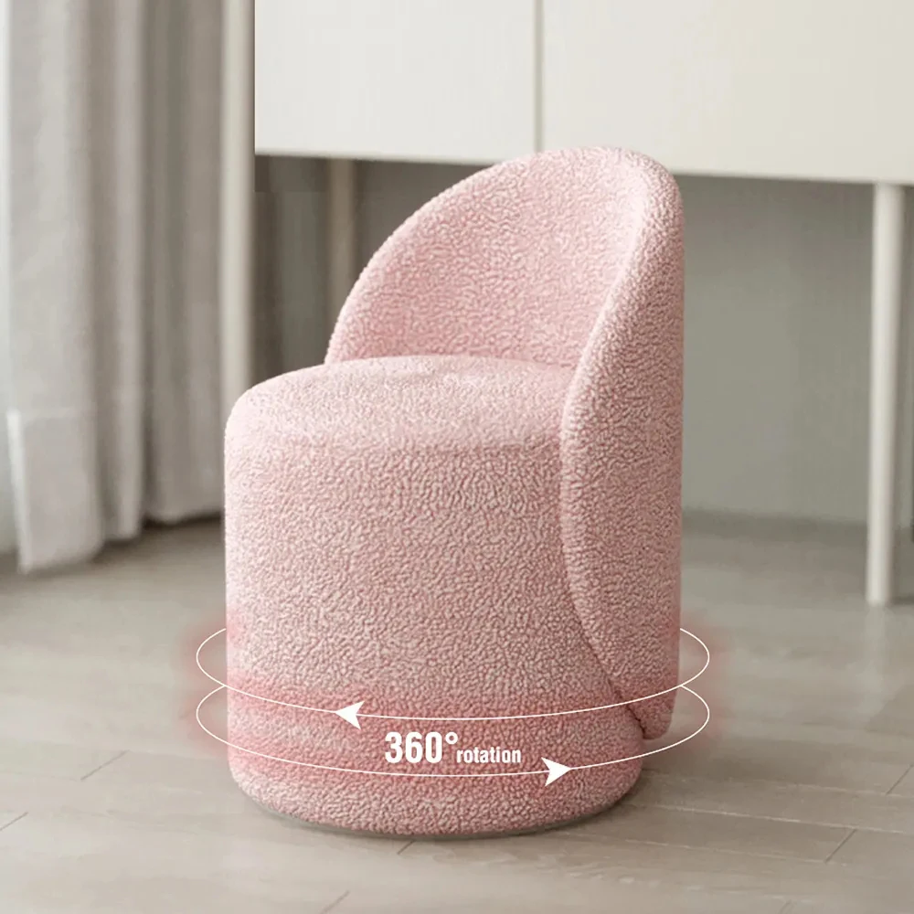 Light Luxury Chairs for Bedroom Makeup Chair Backrest Makeup Stool Home Bedroom Vanity Chair Simple Dresser Stool Accent Chairs