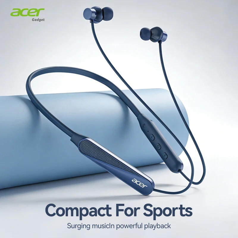 Acer Ohr561 Wireless Neckband Bluetooth Headphones, In-Ear Design, Comfortable to Wear, Bluetooth 5.4 Chip with Low Power Consumption, 20 Hours of Long Battery Life, Dedicated for Sports and Running — product photo 1 of 1
