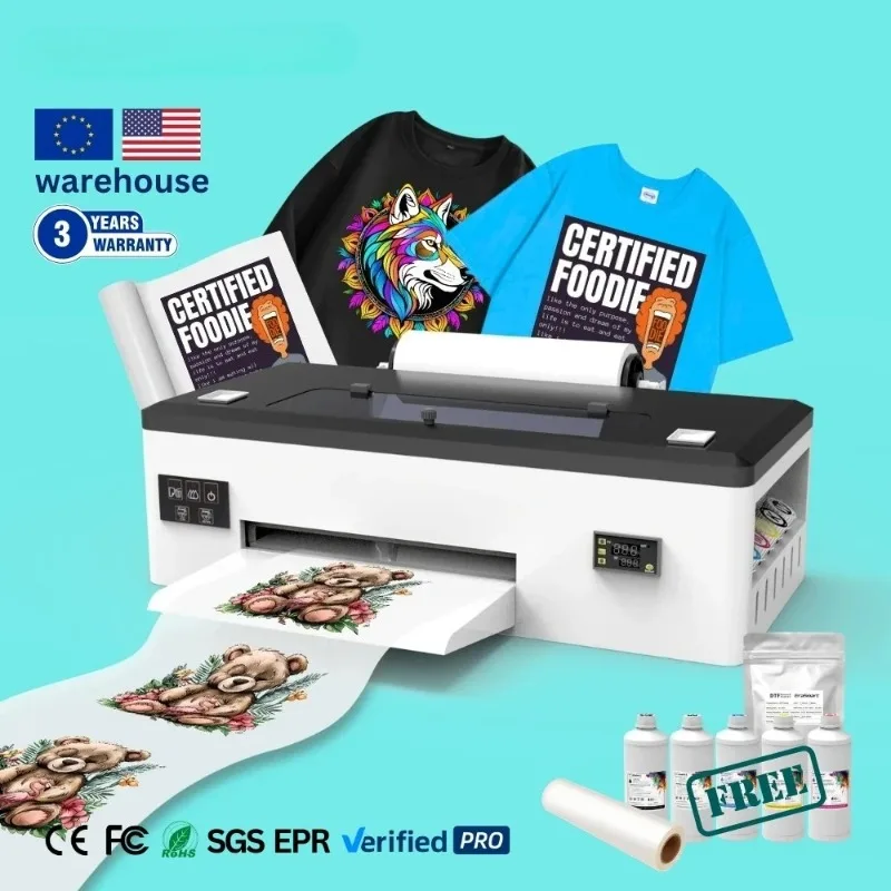 A3 Impresora DTF Printer Printing Machine Digital T-shirt Printing Machine Printer 30cm Impresora Small DTF Printer