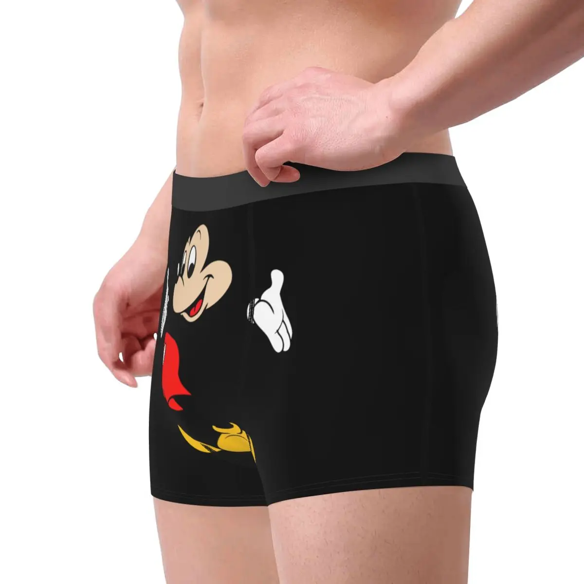 ميكي ماوس الكرتون الرسوم المتحركة التلفزيون سراويل بوكسر الرجال ثلاثية الأبعاد طباعة الذكور تنفس سراويل داخلية ملخصات