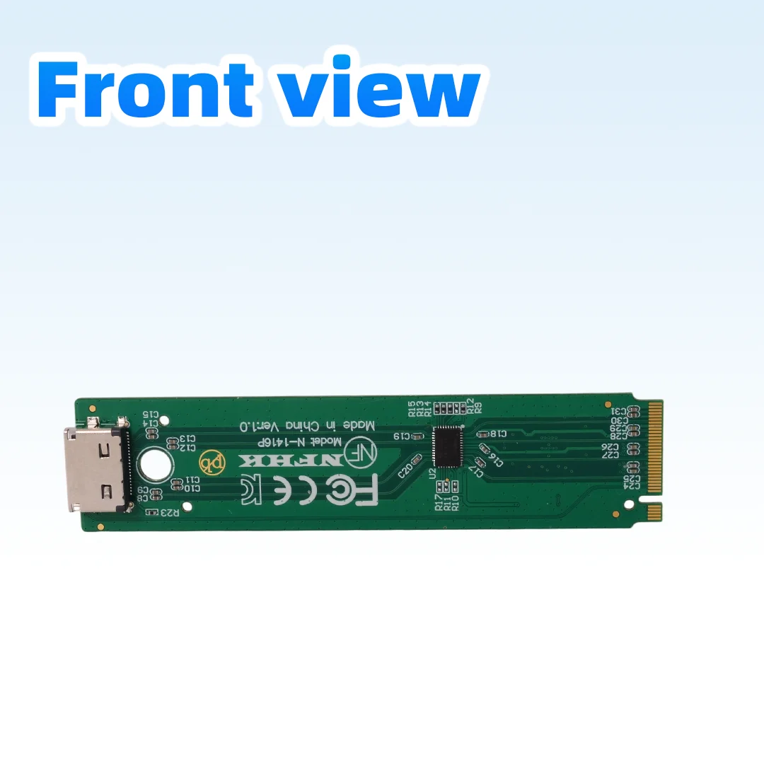 NVMe M.2 To Oculink SFF-8612 Adapter with Redriver Signal Amplification for PCIe NVMe M.2 NGFF SSD
