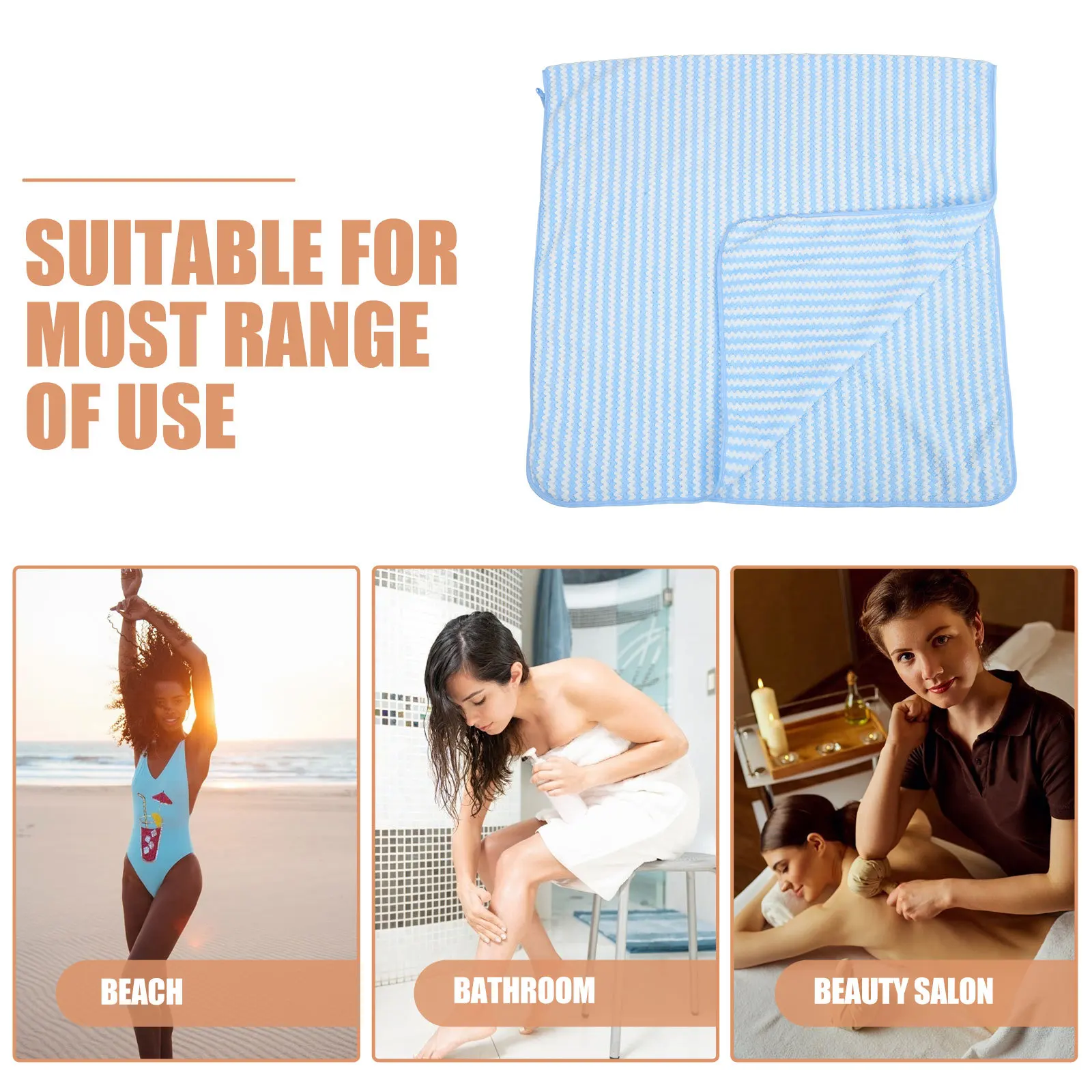 

1Pcs Coral Fleece Bath Towel Elegant Design Simple Fashionable Wrapping Practical Seaside Beauty Shop Coral Fleece Bath Towels