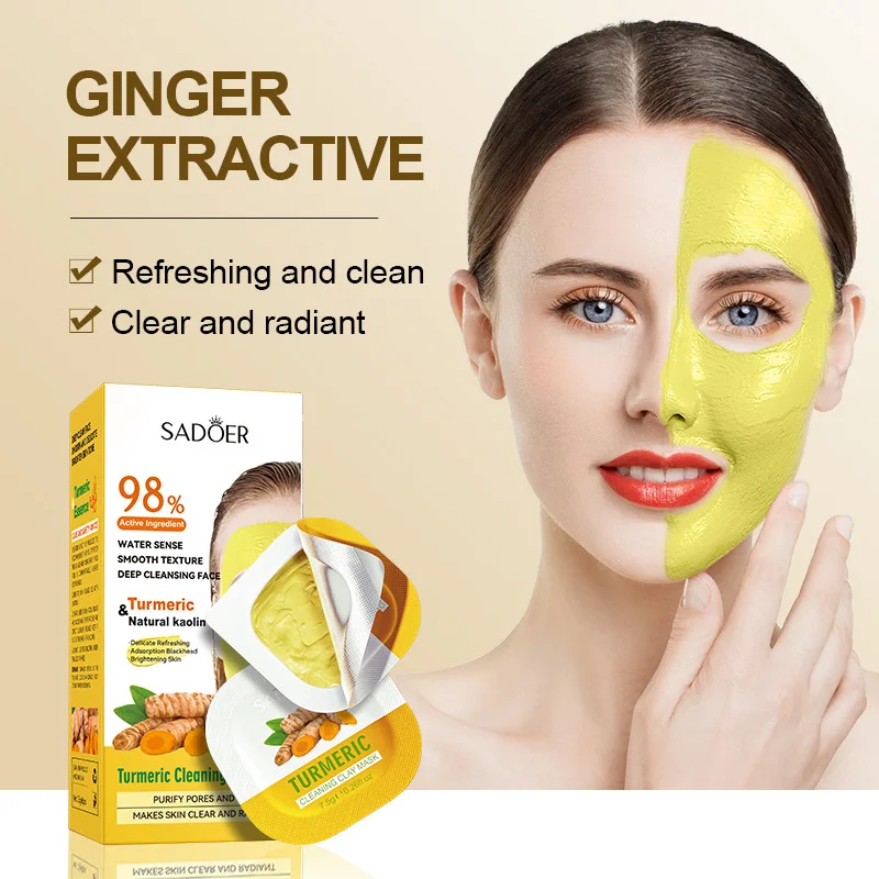 24pcs Matcha Rose Turmeric Mud Face Masks Clay Mask Deep Cleaning Blackhead Remove Moisturizing Oil Control Cream Mask Skin Care