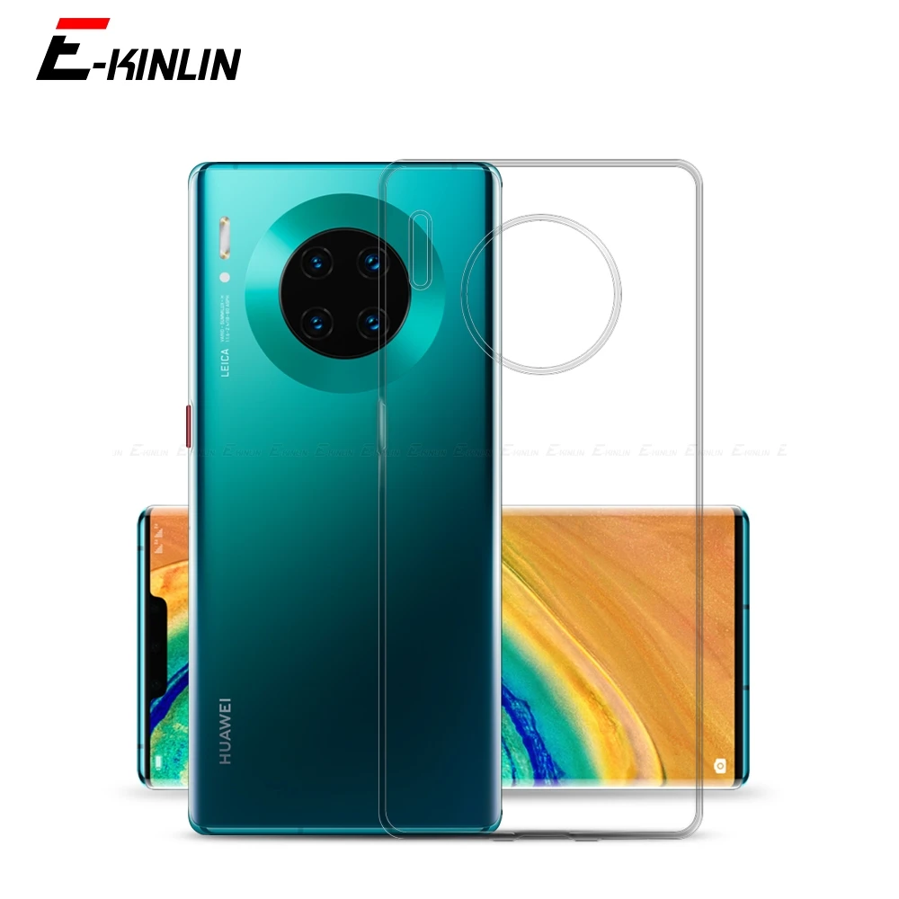 Clear Ultra Thin Soft Silicone Back Cover For HuaWei Mate 60 50 40 30 20 X 10 Pro Plus Lite 40E 30E RS Shockproof TPU Phone Case