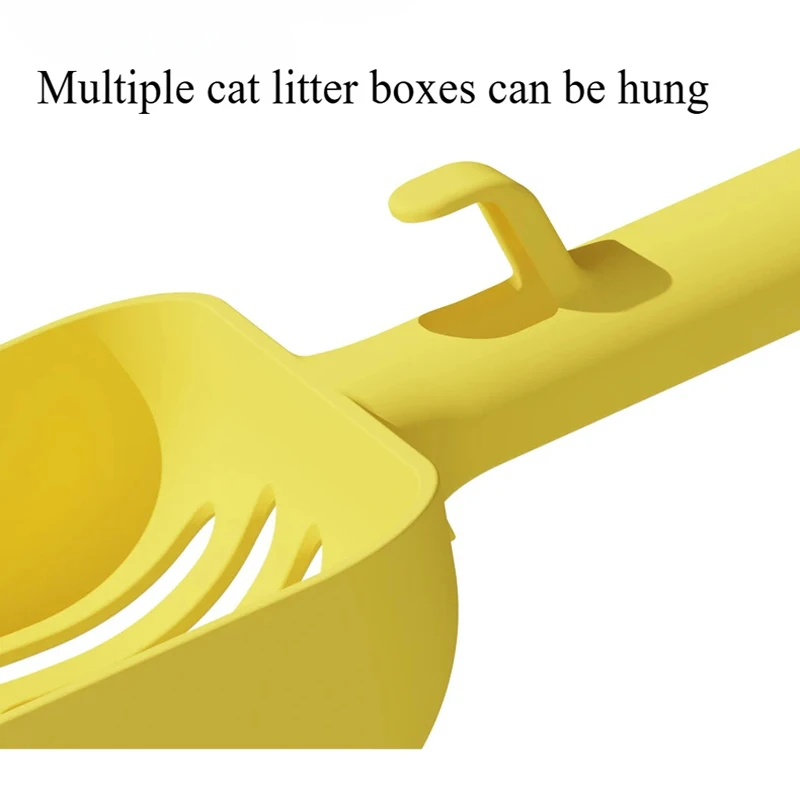 Large Cat Litter Shovel Cat Sand Poop Shovel Artifact Cleaning Long Handle with Hung Hook Pet Supplies Cat Litter Scoop Supplies