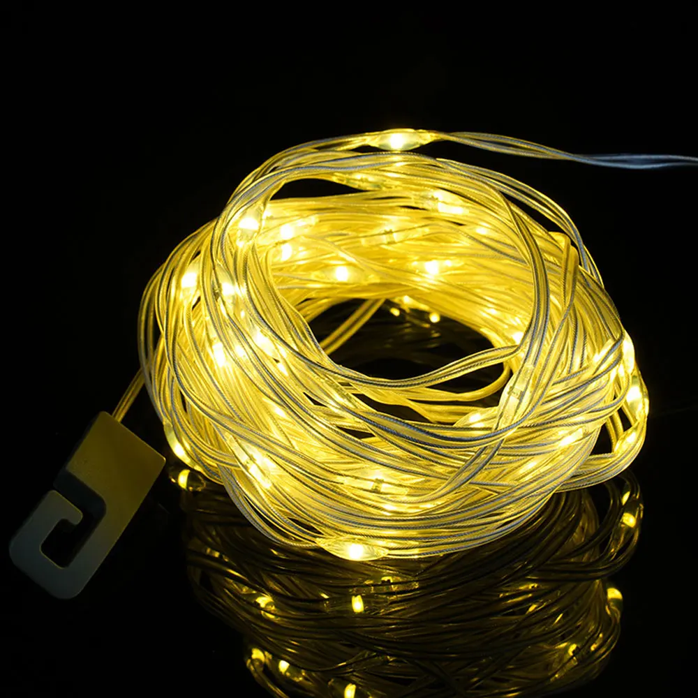 Camping String Lights with Lanterns 2 In 1 Design Camping Lights Ipx6 Waterproof Rechargeable Flashlights