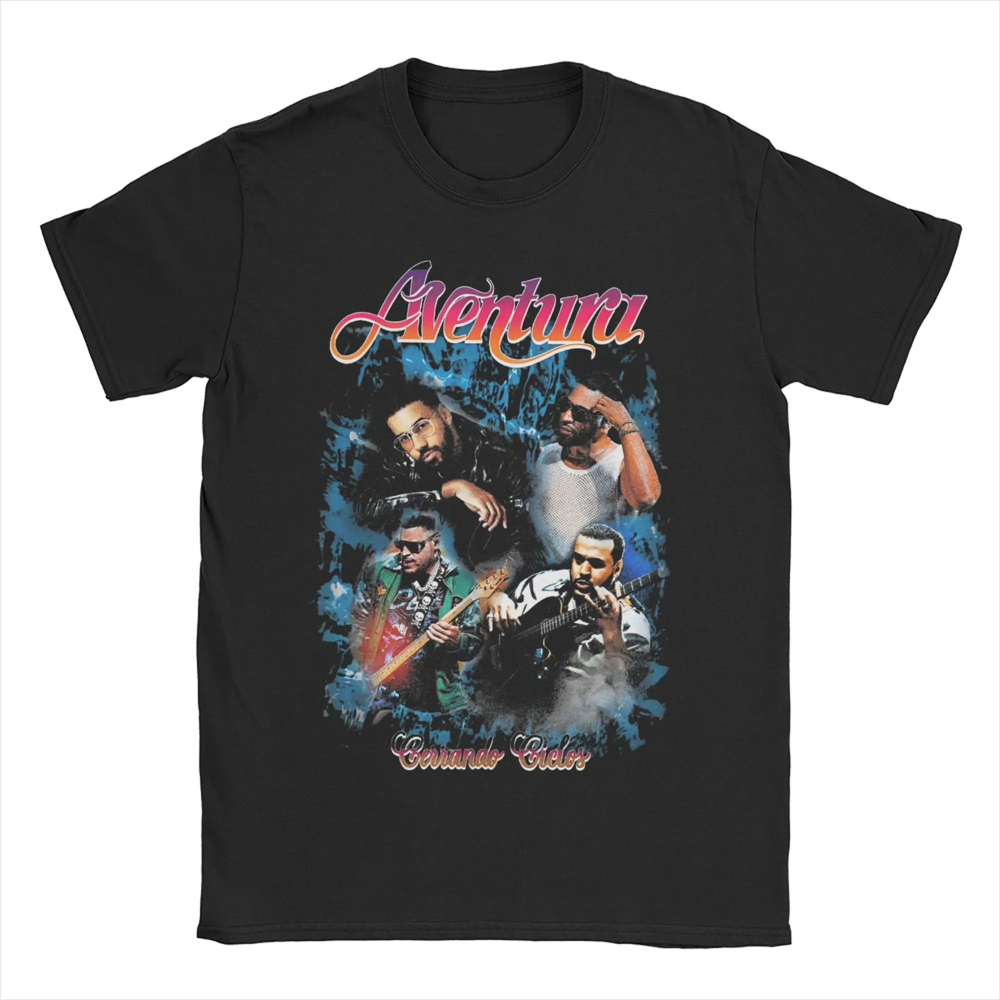 Aventura Cerrando Ciclos Tour 2024 Tee Shirt for Men Women Graphic Print T Shirts  100% Cotton Clothing