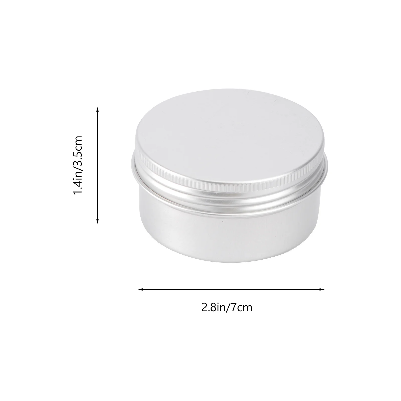 10 قطعة 80 مللي صناديق ألومنيوم فارغة تخزين دائم مانعة للتسرب كريم صغير الجرار قابلة لإعادة الاستخدام حاويات السفر #4