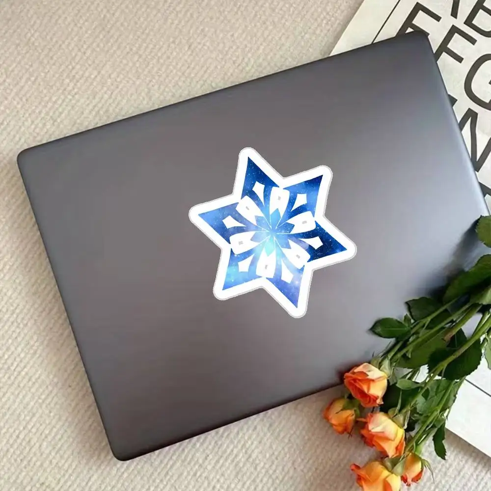 Cryo Element Genshin Impact Waterproof Stickers For Decorating Car Windows Motorcycles And Computers.