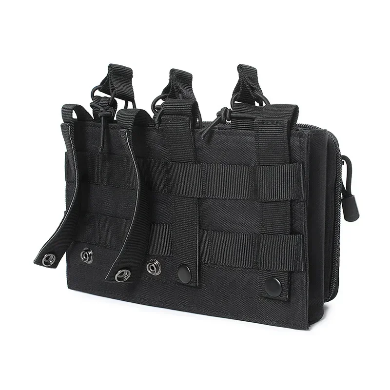 Taktische Molle Dreifach-Magazintasche 5.56 M4 Magazinhalter Outdoor Wandern Jagd Admin-Weste Taschen EDC Werkzeug-Organizer Hüfttasche – Detail 14