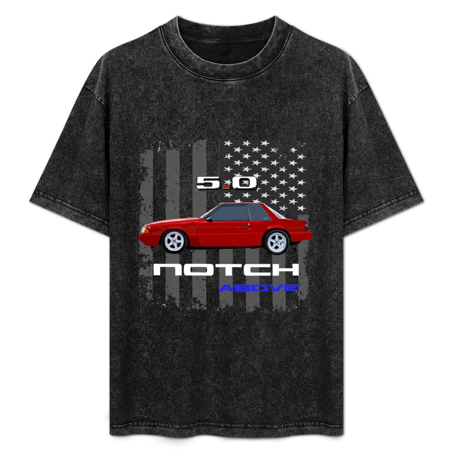 Foxbody Mustang 5.0 Notch Above T-Shirt essential t shirt vintage graphic tee sublime mens tall t shirts