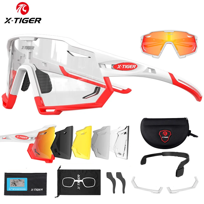 X-TIGER Cycling Glasses Summer Sports Sunglasses UV400 Anti Glare Lightweight Bicycle Glasses Men\'s Women Cycling Eyewear