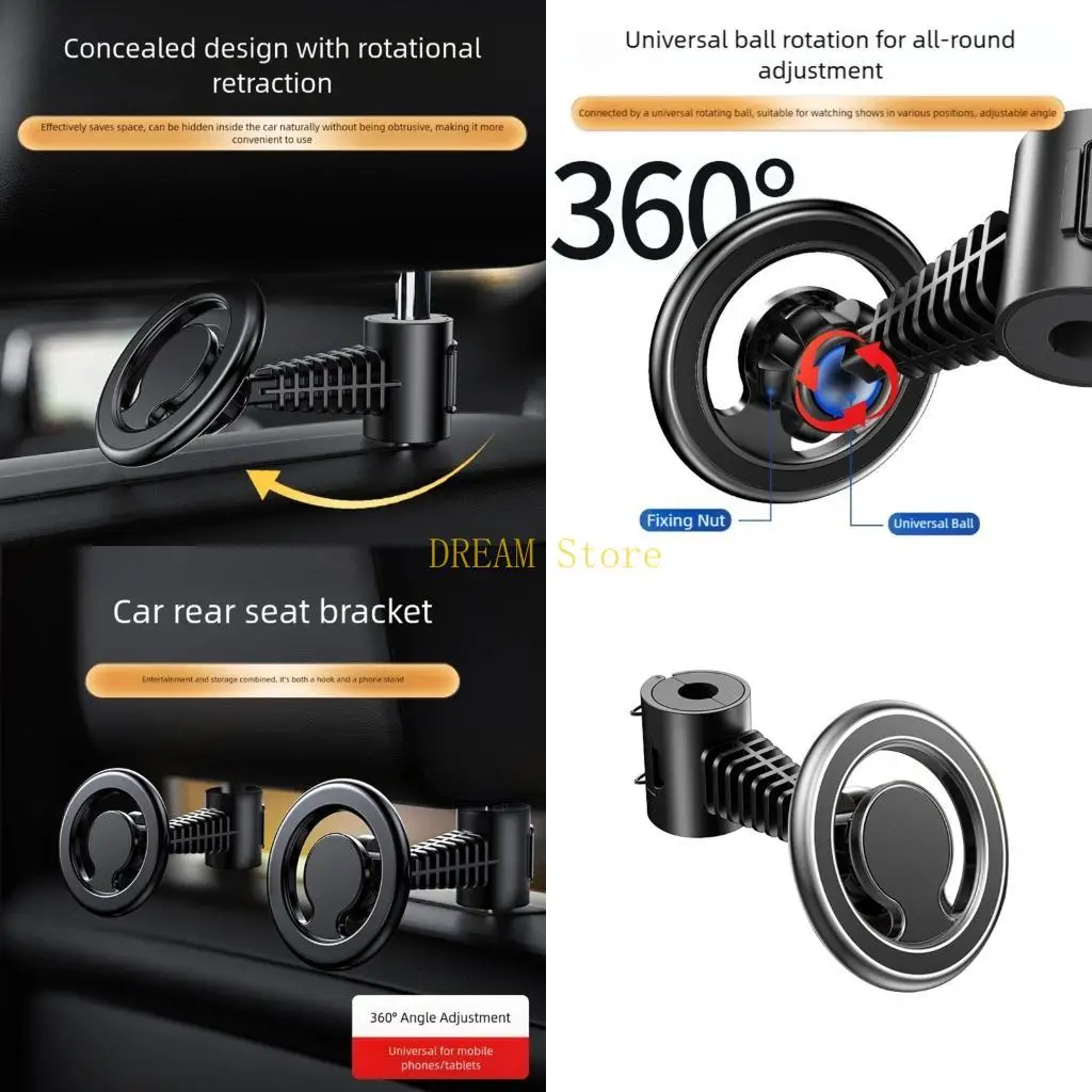 

Multiple Rotating Headrest Phone Mount Car Backseat Accessory Zinc best sale