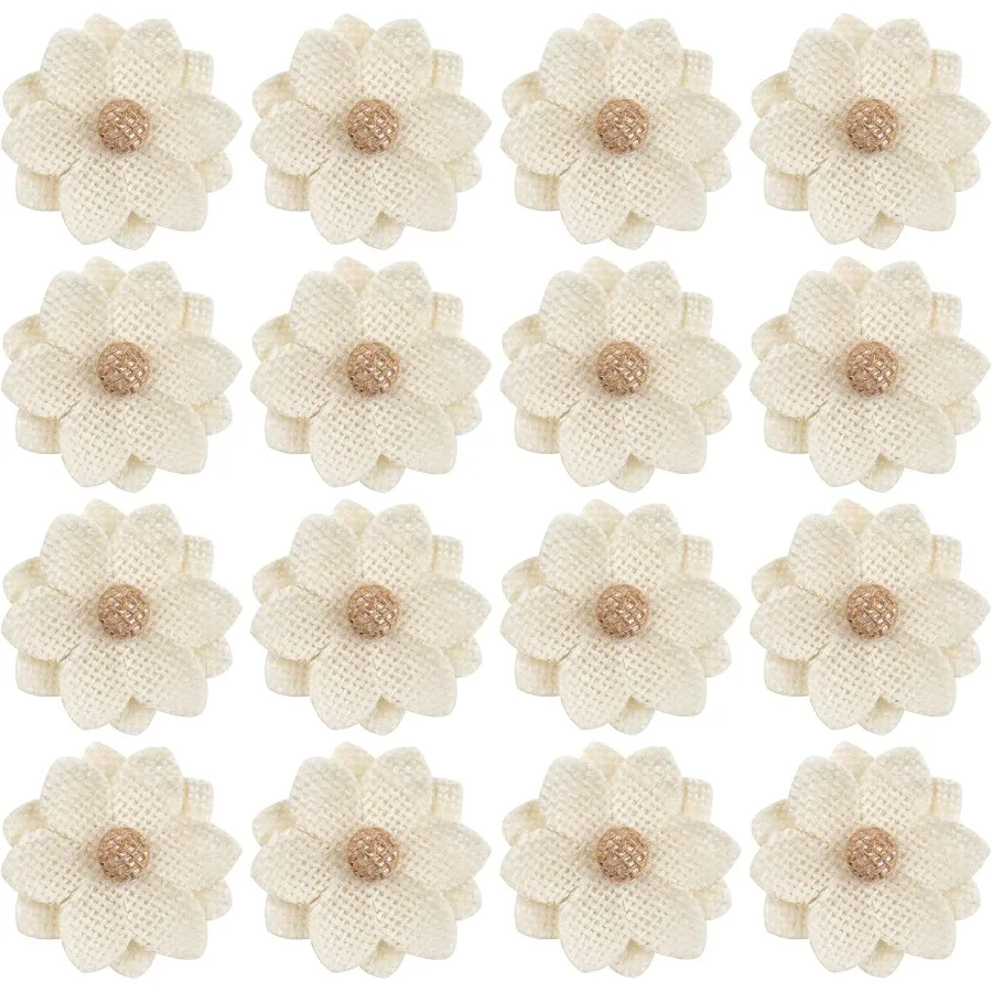 

20 упаковок цветов из мешковины, бирюзовая роза в деревенском стиле для дома, украшения для свадебной вечеринки, бежевый стиль 1