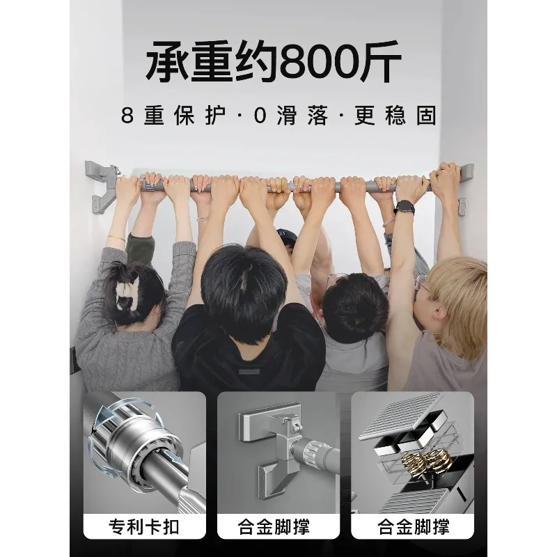 No‑Drilling Door‑Frame Pull‑Up Bar, Portable Doorway Bar for Home Indoor Upper‑Body Strength Workout Training Body Building