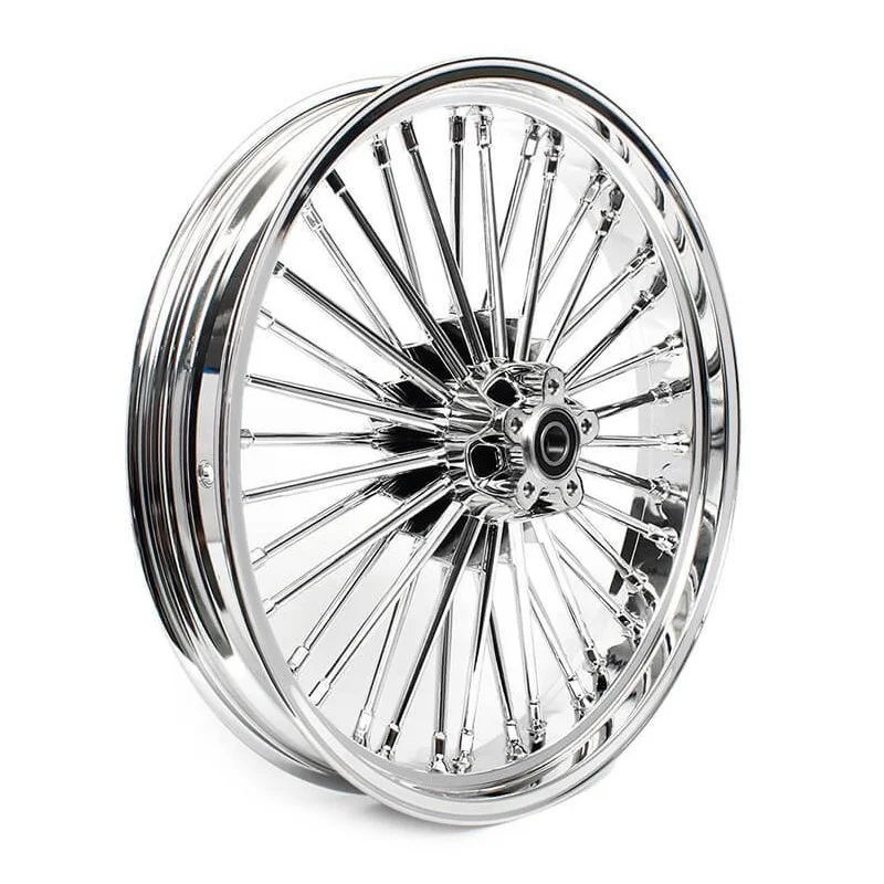 Motorcycle Wheels16x3.5 Rear 18 19 20 21 Inch 48 Fat Spokes Dual Disc Chrome Motorcycle Rims for Harley