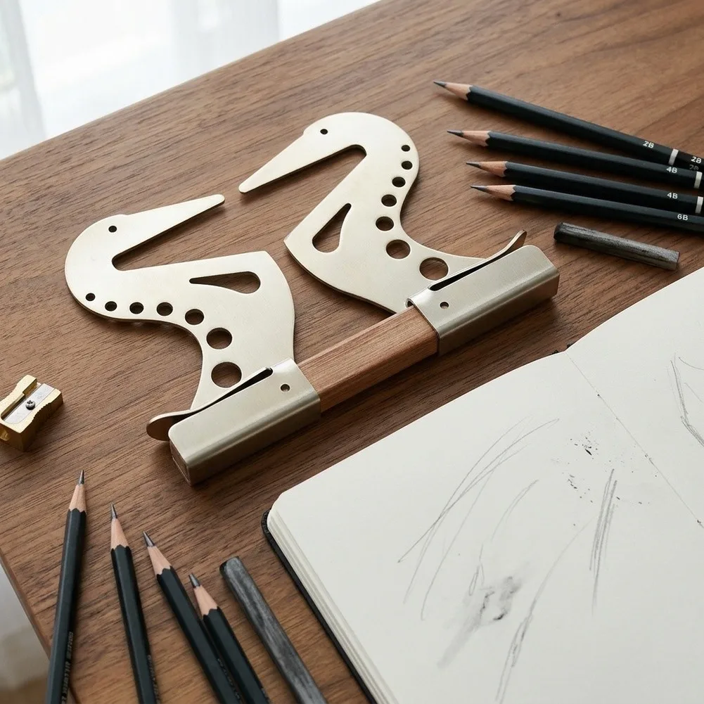 Adjustable Artist Hand Support Bridge For Painting And Sketching With Self Locking Gravity Design For Stable Control