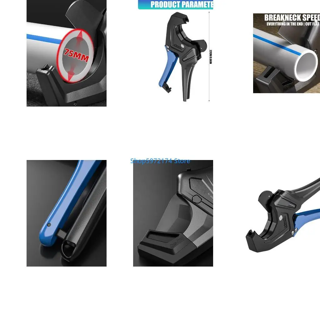 Y3NB Ratchet PVC Pipe Cutter Tool Cut Pipe Cutter Ratchet Type Pipe Cutter Fast Pipe Cutting Tube Cutter for Pipe Cutting