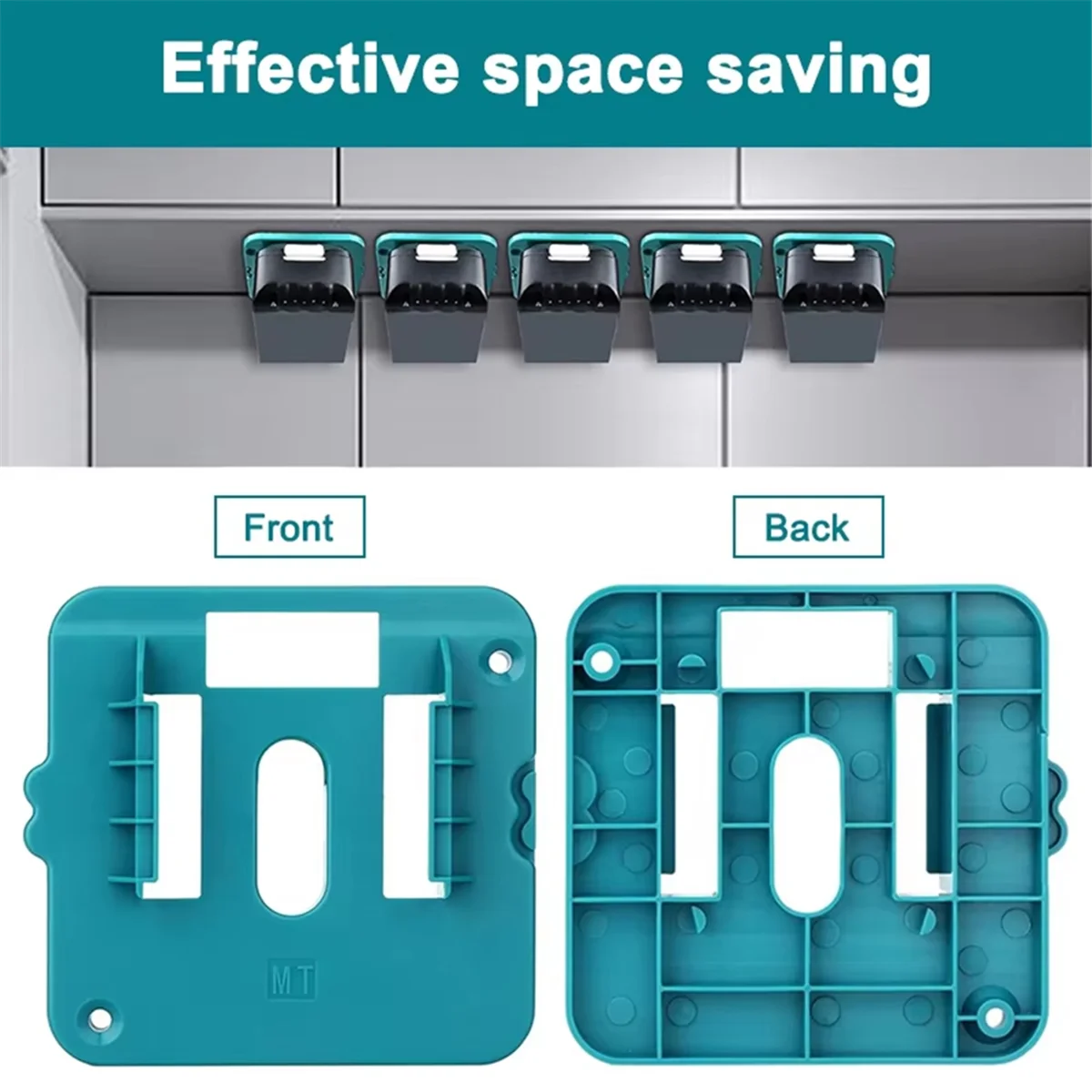 ABNJ 10Pack Battery Storage Rack for 14.4V 18V Li-Ion Battery Tools Machine Holder Storage Rack Wall Mount Bracket view 6