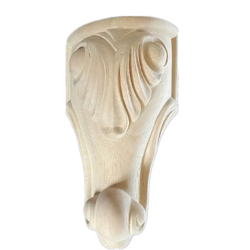 1PC 15cm 18cm European Style Decoration Crafts Accessories Home Decor Cabinet Seat Feets Furniture Foot Legs Vintage Wood Carved