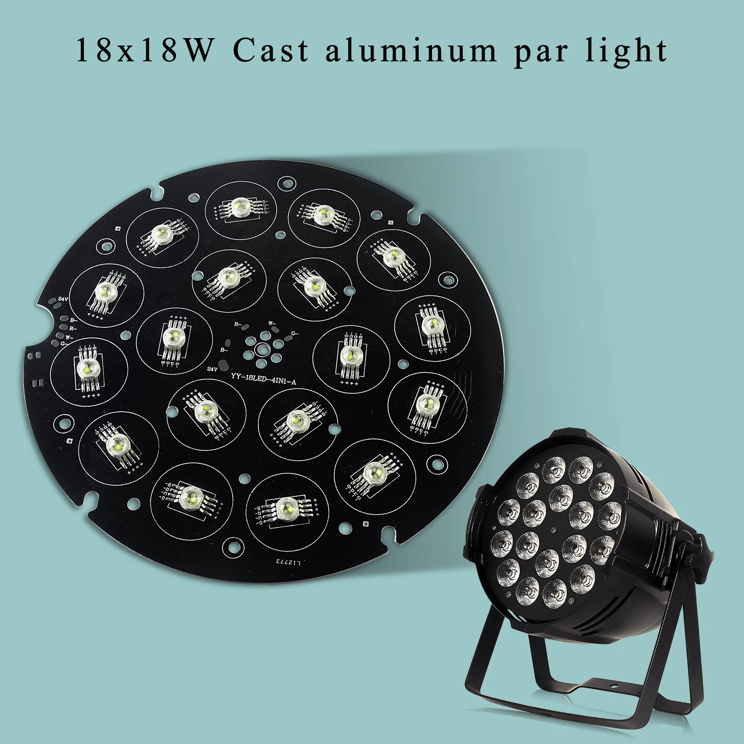 18x18W RGBWA UV 6 W 1 LED płyta koralik świetlny do wodoodpornej lampy Par aluminiowa lampa Par lampa sceniczna akcesoria do naprawy